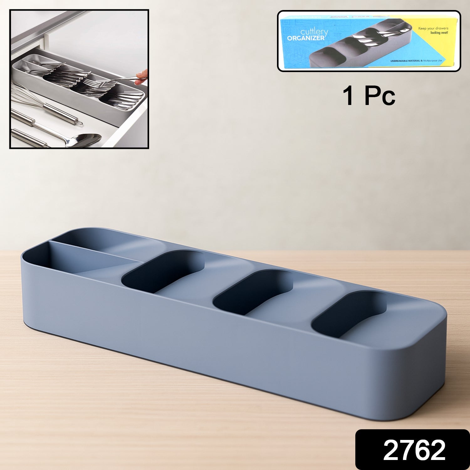 1 Pc Cutlery Tray Box Used For Storing Cutlery Items And Stuffs Easily And Safely