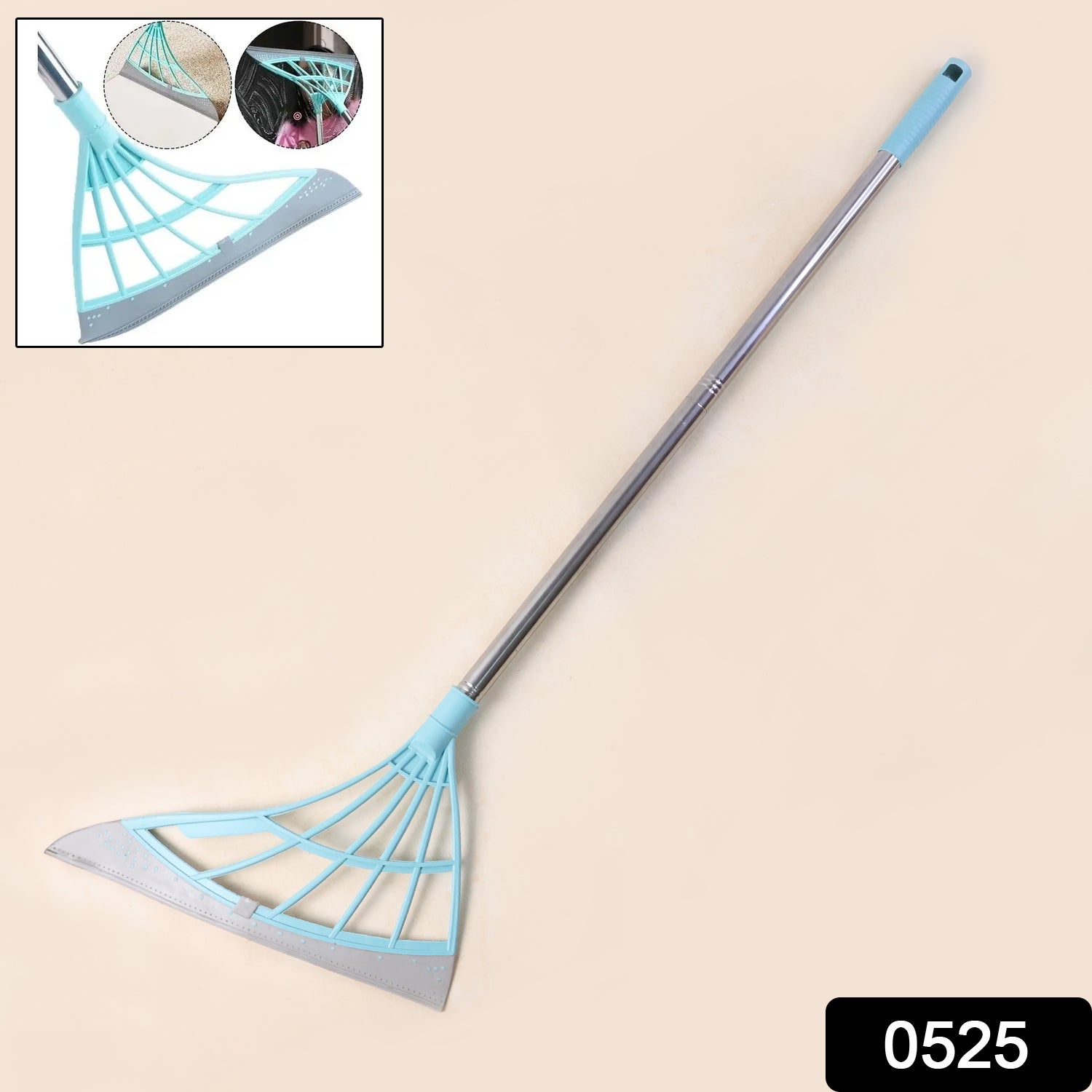 Durable Eco-Friendly Broom with Scraper