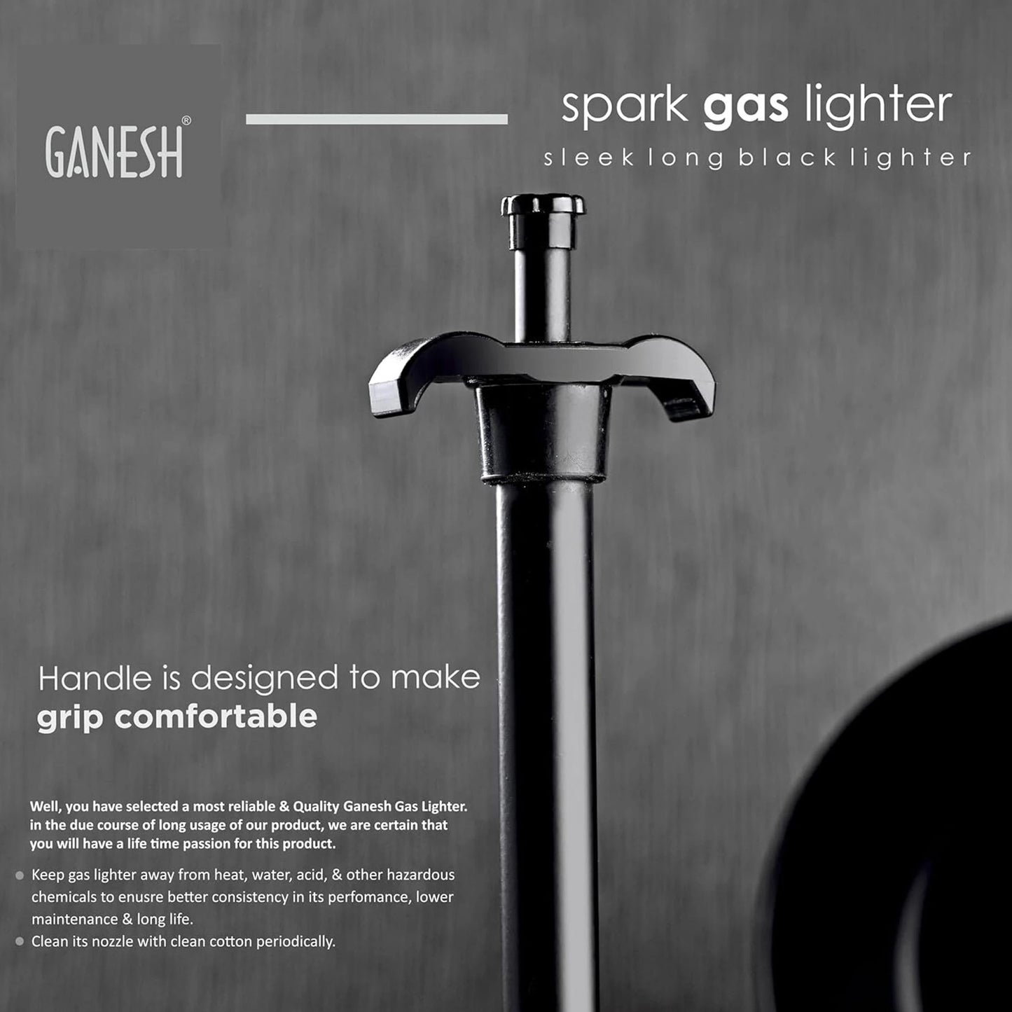 Ganesh Spark Gas Lighter Premium Kitchen Stove Ignition Lighter (1 Pc)