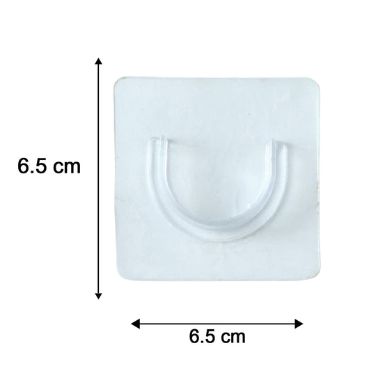 Adhesive Plastic Wall Hook Self Adhesive Hanger Strong Hold Storage (1 Pc)