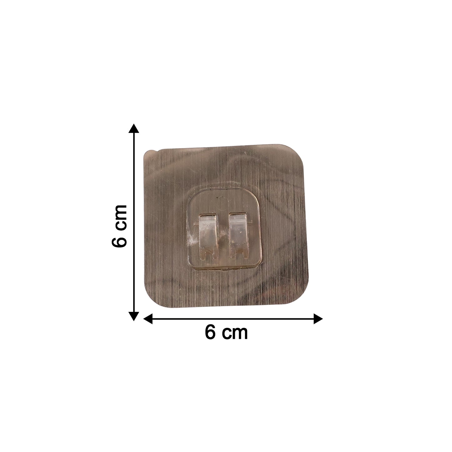 Adhesive Plastic Wall Hook Self Stick Hanger Strong Hold Storage (1 Pc)