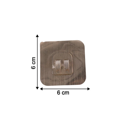 Adhesive Plastic Wall Hook Self Stick Hanger Strong Hold Storage (1 Pc)