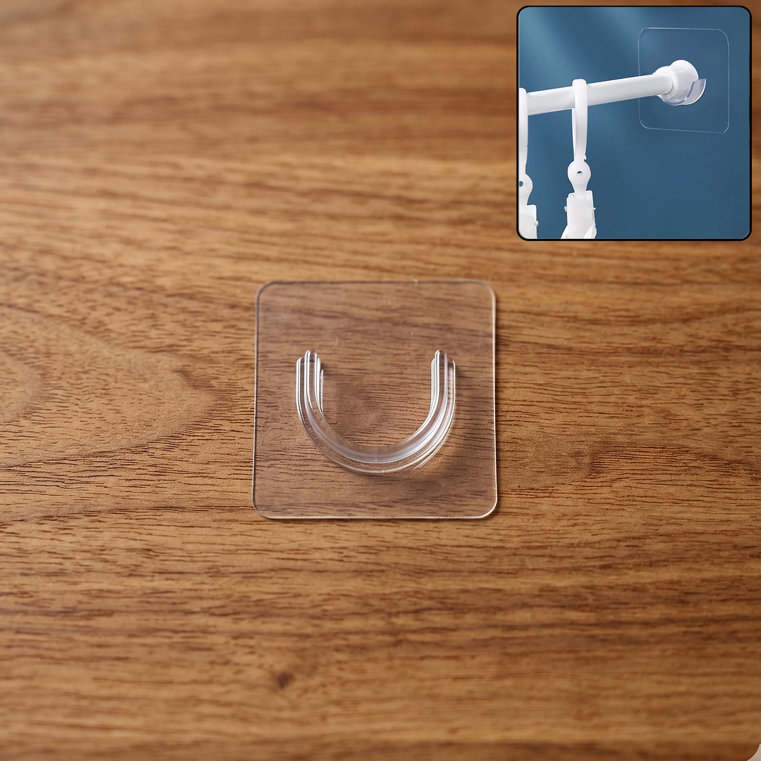 Adhesive Plastic Wall Hook Self Adhesive Hanger Strong Hold Storage (1 Pc)