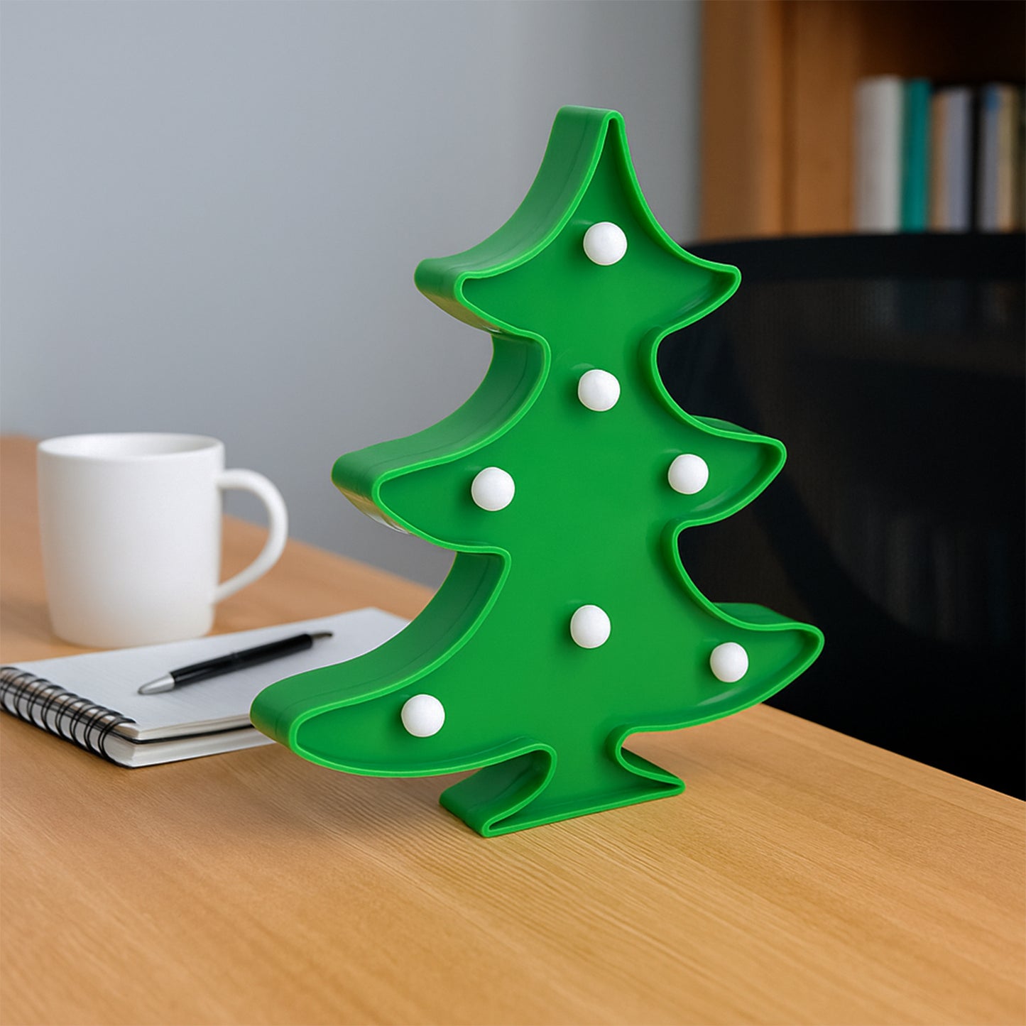 Christmas Tree Shape Led Decorative Night Light (1 Pc)