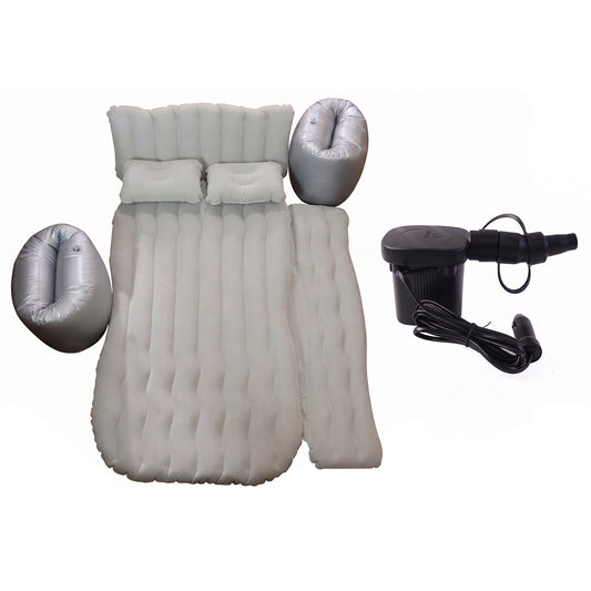 Portable Car Air Mattress Bed Set With 2 Pillows And Air Pump